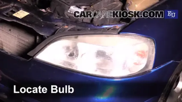 1999 Opel Astra Elegance 1.6L 4 Cyl. Luces Faro delantero (reemplazar foco)